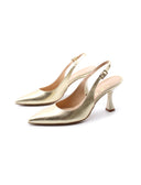 Décolleté slingback laminata da donna