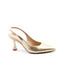 Décolleté slingback laminata da donna