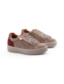 Sneaker platform scamosciata da donna