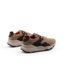 Sneaker in suede e tessuto laminato