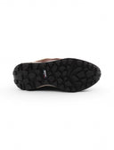 Sneaker in suede e tessuto laminato
