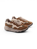 Sneaker multicolor in pelle da donna