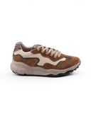 Sneaker multicolor in pelle da donna