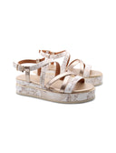 Sandalo platform con stampa Geo Classic