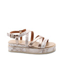 Sandalo platform con stampa Geo Classic