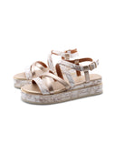 Sandalo platform con stampa Geo Classic