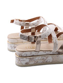 Sandalo platform con stampa Geo Classic