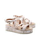 Sandalo platform con stampa Geo Classic