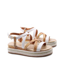 Sandalo platform con stampa Geo Classic