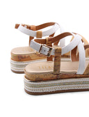 Sandalo platform con stampa Geo Classic