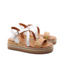 Sandalo platform con stampa Geo Classic