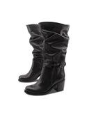 Stivale nero made in Italy da donna