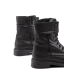 Anfibio nero in pelle da donna
