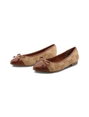 Ballerina vegan da donna con fiocco