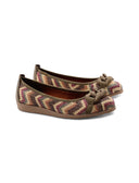 Ballerina vegan in rafia con catena