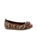 Ballerina vegan in rafia con catena
