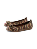 Ballerina vegan in rafia con catena