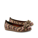 Ballerina vegan in rafia con catena