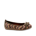 Ballerina vegan in rafia con catena