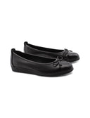 Ballerina nera in pelle da donna