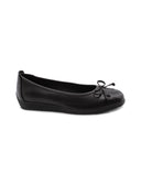 Ballerina nera in pelle da donna
