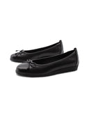 Ballerina nera in pelle da donna