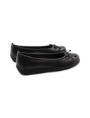 Ballerina nera in pelle da donna
