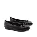 Ballerina nera in pelle da donna