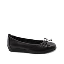 Ballerina nera in pelle da donna