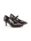 Décolleté slim strap in vernice donna