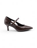 Décolleté slim strap in vernice donna