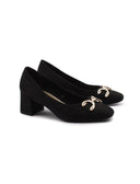 Décolleté vegan donna con morsetto oro