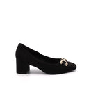 Décolleté vegan donna con morsetto oro