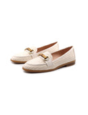 Mocassino in rafia donna con morsetto