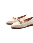 Mocassino in rafia donna con morsetto