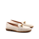 Mocassino in rafia donna con morsetto