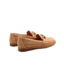 Mocassino in rafia donna con morsetto