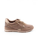 Sneaker con lacci alastici e zip donna
