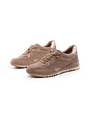 Sneaker con lacci alastici e zip donna