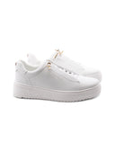 Sneaker vegan donna con lacci elastici