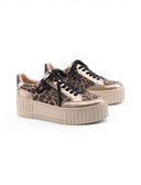 Sneaker platform vegan animalier donna