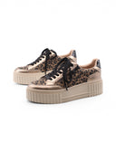 Sneaker platform vegan animalier donna