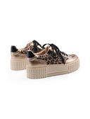 Sneaker platform vegan animalier donna