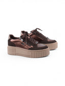 Sneaker platform vegan animalier donna