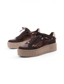 Sneaker platform vegan animalier donna