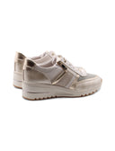 Sneaker vegana con zeppa da donna