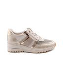 Sneaker vegana con zeppa da donna