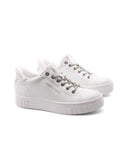 Sneaker vegan slipon con lacci gioiello