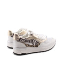 Sneaker vegana animalier con strass