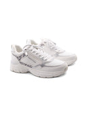 Sneaker sportiva con inserto animalier